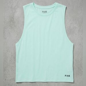 Women's PINK Victoria's Secret Muscle Tank Top - Mint Green - Size L.